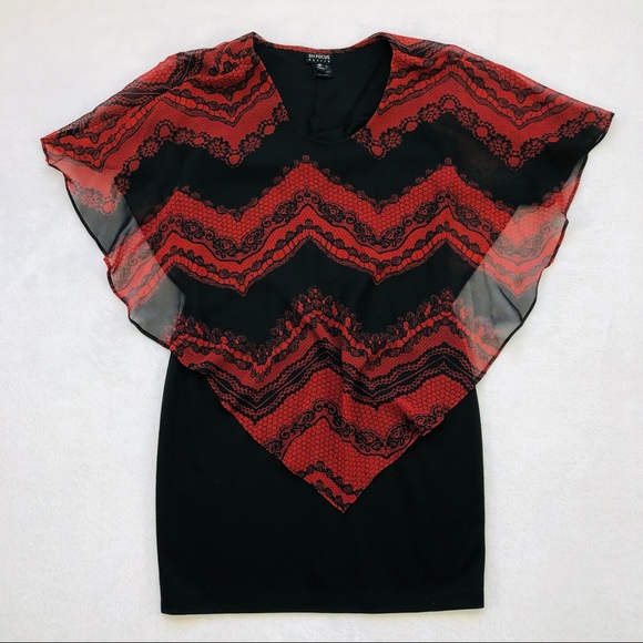 Enfocus Studio, Sleeveless Dress with Attached Sheer Shaw - Picture 6 of 12